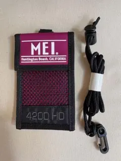 MEI パスケース 定期入れ ネックストラップ付