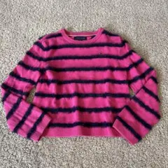 TOMMY HILFIGER ピンク ネイビー セーター S/P