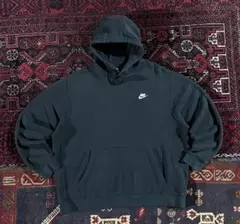 NIKE ナイキ ワンポイントロゴ プルオーバー パーカー ブラック 2XL