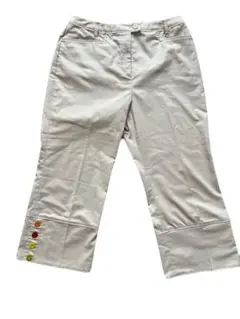 【美品】Munsingwear ゴルフパンツストレートパンツ ベージュ 9号