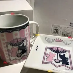 ２点セット　カードキャプターさくら　マグカップ　トレー　ケロちゃん　スッピー