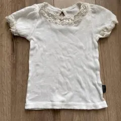CAVIARE KIDS ホワイト Tシャツ　レース