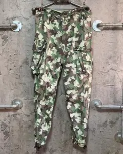 動物柄 ネネット カモフラ カーゴパンツ アニマル 総柄 ワークパンツ ブラウン