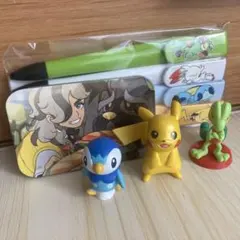 ポケモン 缶ケース ペン フィギュア グッズまとめ売り