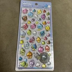 しずくちゃん　ボンボンドロップシール　カラフル