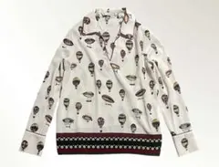 ZARA BASIC 気球柄 プリントシャツ プルオーバー ブラウス