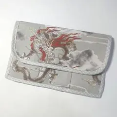 お薬手帳ケース☆母子手帳や通帳入れなど☆マルチケース☆龍柄
