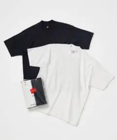 Hanes for BIOTOP モックネックTシャツ 2枚組 新品未開封、のサムネイル