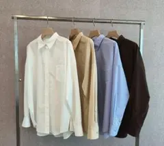 新品未使用 CADUNE ボウ付きシャツチュニック 36 CADUNE（カデュネ）の「ボウ付きシャツチュニック（シャツ