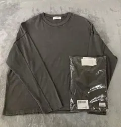MONO-MART ピグメントアウトシームビッグTシャツ　ブラック　2枚セット