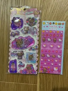 サンリオ　ウォーターシール　タイルシール　日焼けキティ