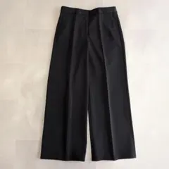 【極美品】セオリーリュクス ワイドパンツ 黒　40 L センタープレス 上品