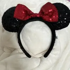 ミニーマウス　スパンコールカチューシャ