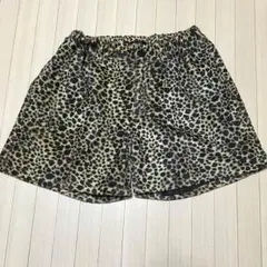 ハイウエストショートパンツ ヒョウ柄 F