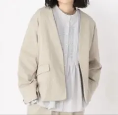 新品!studio CLIPスタディオクリップ 洗えるストレッチ楽ジャケット F