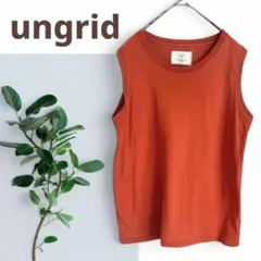 アングリッド　トップス　ノースリーブ　タンクトップ　カットソー　ungrid