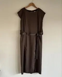 美品✨アドーア 22年 シアーレイヤードジャンスカ 38 切替 ワンピース 