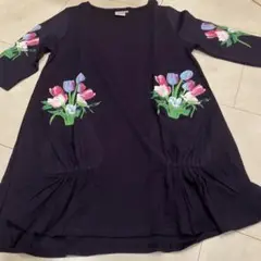 新品　チューリップ柄チュニック