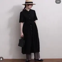 fig London Cu/C washer sailor ワンピース　グリーン fig London Cu/C washer sailor ワンピース グリーン - メルカリ