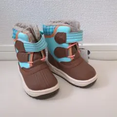 MoonStar キッズブーツ 青/茶色