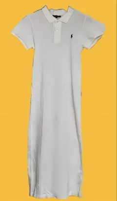 ラルフローレン◆ポロシャツ半袖ワンピース 鹿の子 刺繍 新品未使用