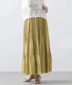 Gready Brilliant LUACE プリーツスカート　イエロー　38のサムネイル