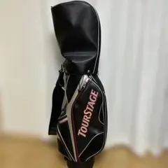 八4732【中古品】　TOURSTAGE　キャディバッグ　カラー（黒） 八4732【中古品】 TOURSTAGE キャディバッグ カラー（黒） 八