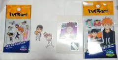 ハイキュー!! 天童覚＆牛島若利 ステッカー、天童覚アクリルスタンド セット