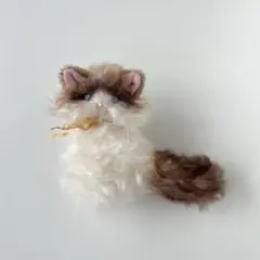 ラグドール　ハチワレ　neko　猫　ぬいぐるみ　ハンドメイド　作家　アートドール