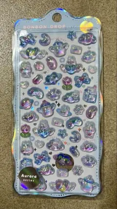 ボンボンドロップシール みずいろボンボン