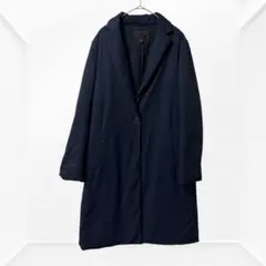 2478☆ICBアイシービー 中綿 チェスターコート ロングコート ネイビー11