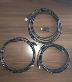 USBケーブル 3本 TYPEA→TYPECアダプタ