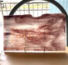 ステンドグラス　ガラス板　材料　端材　ウロボロス　ロビンエッグ　赤紫　ピンク系