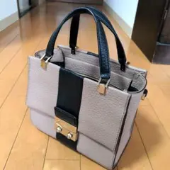 美品 kate spade ハンドバッグ ベージュ ブラック 訳あり