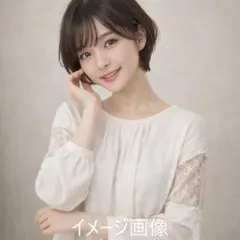 alicia PAGEBOY レースブラウス 白 F 透け感 フリル 長袖