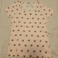 UNIQLO LAURA ASHLEY 半袖 Tシャツ 花柄 ストライプのサムネイル