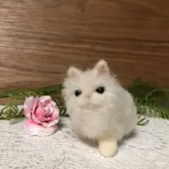 羊毛フェルト猫