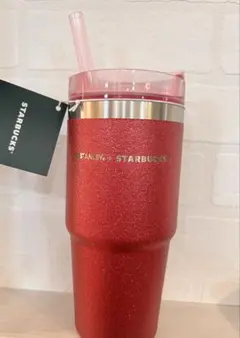STANLEY × STARBUCKS ピンクラメグリッター タンブラー