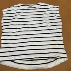 URBAN RESEARCH DOORS ストライプ ノースリーブ Tシャツ