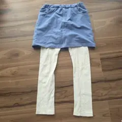 petitmain ハートポケット付きスカッツ 130 ブルー
