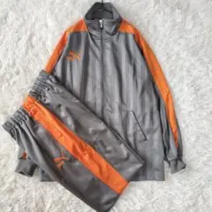 【状態考慮】プーマ プージャ ジャージ セットアップ バックプリント グレー M