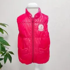 ミキハウス ベスト 赤 リバーシブル 赤 レッド ピンク うさぎ 90 サイズ
