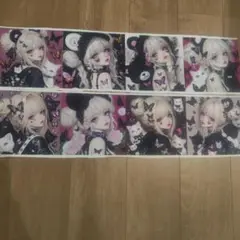 猫と蝶とおだんごレディ8パネル
