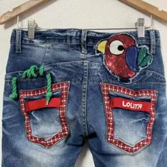 ロリータ　ジーンズ　リボン LOLITA JEANS（ロリータジーンズ） 882 レディースジーンズ フレアー