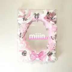 ホイップデコ硬質ケースデコ フレーム トレカケース桃色ピンク推し活 量産型B8