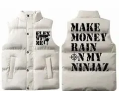 FLEX WIT ME ダウンベスト ホワイト Sサイズ FLEX WIT ME ダウンベスト ホワイト Sサイズ | Mercari