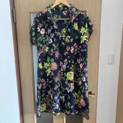 antiqua花柄シャツチュニックワンピースのサムネイル