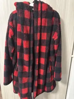 JACKROSE×Lavienson ガウンコート 赤・黒チェック