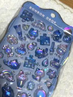 【クーリア　正規品】よるねこ　オーロラ　ボンボンドロップシール