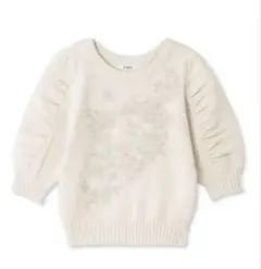 snidel スナイデル エンブロイダリーニットプルオーバー IVR アイボリー